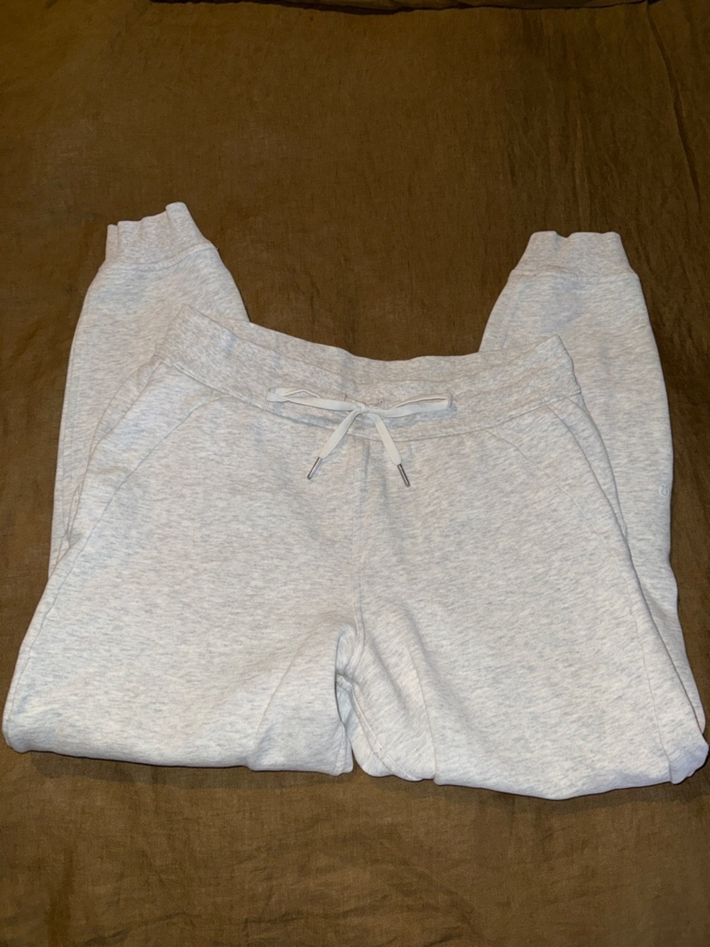 Lululemon Grey Scuba Joggers with Drawstring